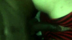 Fat BBW Rides Big Black Monster Cock In Reverse Cowgirl