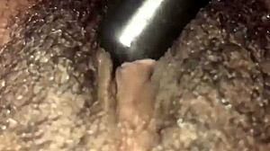 Ebony Amateur Plays With Wet Pussy And Orgasms