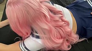 Fucked cosplay stepsister during games