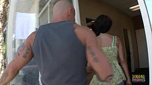 he helps alexa nicole enter the business by pounding her shaved pussy on camera