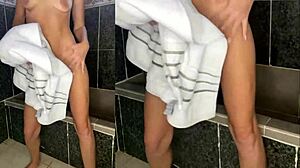 Hot Petite Girl Washes Wet Pussy And Bare Feet