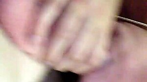 Girlfriend eagerly sucks boyfriend's cock as friend joins in.