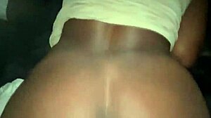 in the 1990s, a petite ebony nympho gets pov fucked by big cock
