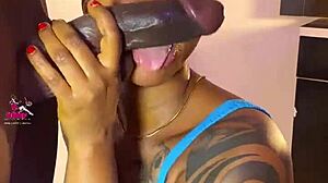 Pornstar performs handjob and blowjob in pov