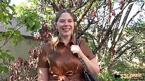 Alice Milf with Big Breasts Engages in Anal Double Penetration with Two Men in Lingerie