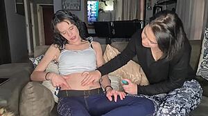 Intensely Playing With Tiny 18+ Milf's Outie Belly Button Fetish