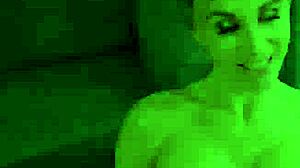 Busty milf comes back for piss in mouth. She gets hardcore ass pounding and cum in mouth