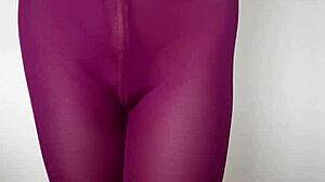 Cum on my burgundy leggings?