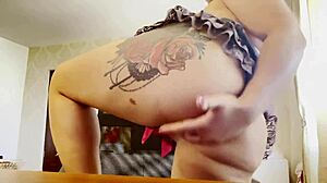 Hot blonde girl fingers her pussy and asshole 😈