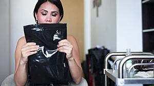 Listen to the latex gloves asmr sounds