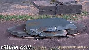 I indulge in a sadomasochism game, getting rough and sucking tight cock