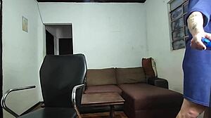 Mommy Skips Video Game for Bareback Wet Blowjob Action