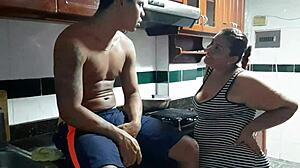 Hey, wanna see my girlfriend’s stepmom work my cock?