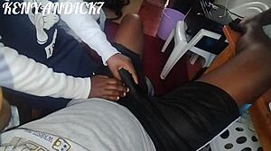 african hot nanny plays with her boss's black dick while his wife is at work