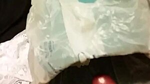 Jerking with my wife's panties 😈