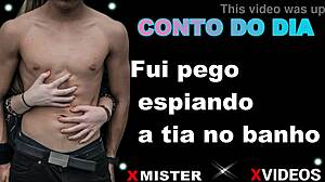 Brazilian Erotic Story: Caught Spying On Aunt In Bath