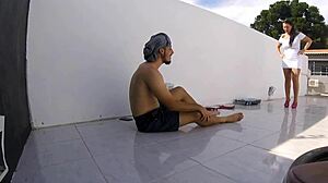 Milf latina amateurs engage in anal assfucking with big tits