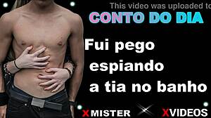 Brazilian Erotic Story: Caught Spying On Aunt In Bath