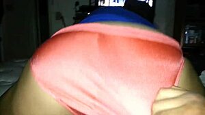 Orange Satin Panties Used In Intimate Session