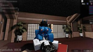 The demon girl rides a monster cock in round 2 sex with follower 13, part 2.