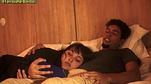 Mi hermanastra se atraganta con mi pene despues de ver una pelicula parte 1