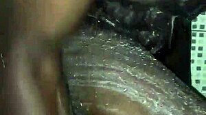 Amateur Masturbates With Big Black Monster Cock Before Homemade Shower Bath