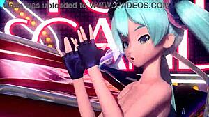 Hatsune Miku Plays Piano in Forte Scandal Project Diva Nude Mod