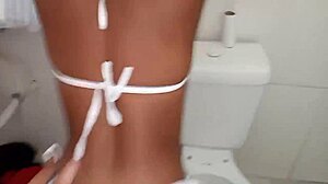 Teen Eats College Girl In Bathroom