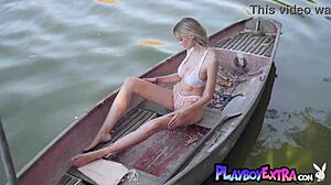 Classy Russian Milf Anna Lisa Strips Naked on Boat