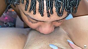 Look at this homemade 69 where she licks my big wet clit so sweetly.