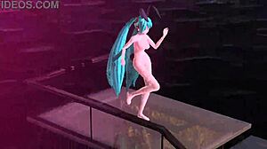 Hatsune Miku Nude Bunny Costume in Project Diva