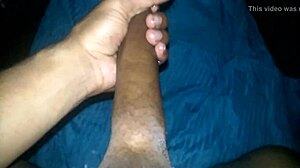 I'm jacking my big black cock here