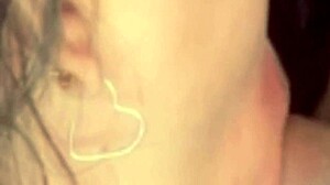 Spying on a married woman filling her pussy with milk during workout session