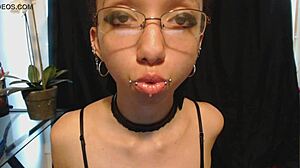 Cute Goth Drools Passionately.