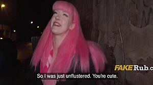 pink-haired euro slut unlocked and pounded in prague—how wild is that?