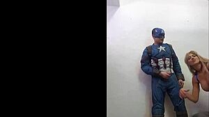 Savana Styles Blows Captain America In Cosplay