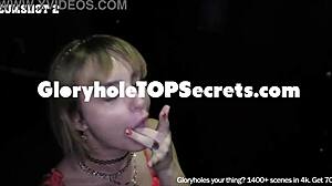 Great job Evie, you suck cock like a pro at the gloryhole! 😍