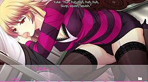 erotica yuuwaku - yuka route 4 celebrates promotion with blowjob