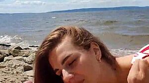 beautiful blowjob on the river by cristallgloss in vertical 4k