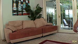 Busty EBONY and skinny BLONDE in hot LESBIAN action