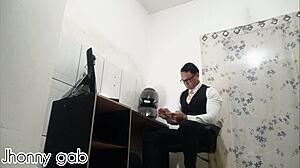 Secretary Tiffany Montavani Goes WILD SITTING on Boss Jhonny Gab's Huge Cock!