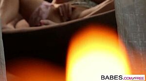 Chanel Preston caught on hidden cam for anal blowjob