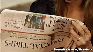 Blonde Maid Serves Mistress Feet