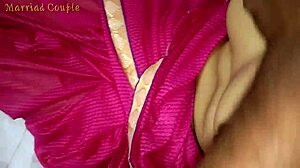 Village aunt's pussy pounded and cum splashed on her chest outdoors