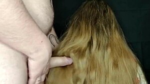 Came on stepmom's long hair, she didn't mind 😏