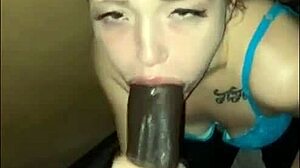 Watch my wife worship black cock