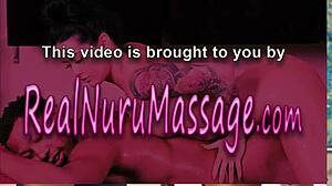 Ebony Masseuse Plunges Into Hardcore