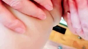 maturemons a close up look at me spreading my clam