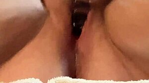 I can't stop squirting with my glass dildo!