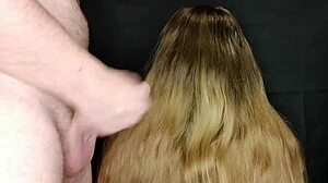 Came on stepmom's long hair, she didn't mind 😏